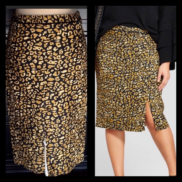 Cheetah Print Skirt - Picture 1 of 6